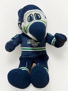 Seattle Thunderbirds Cool Bird 9" Plush WHL Hockey Mascot 2016 Hard To Find
